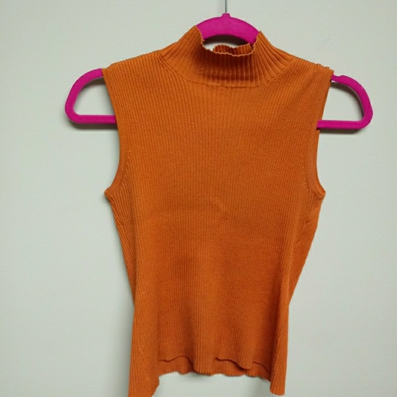 Rusty orange tank sweater - Picture 2 of 3